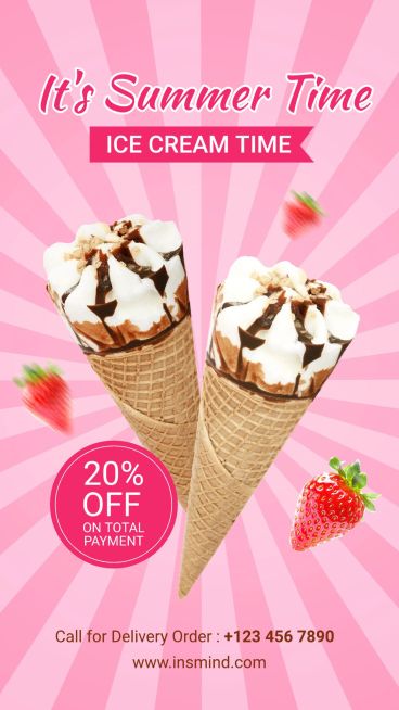 Ice Cream Snacks Groceries Food Promo Ecommerce Story预览效果