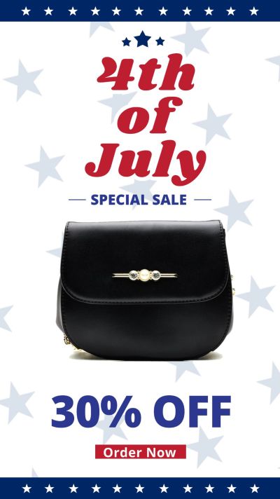 Independence Day Fourth Of July Women's Bag Purse Fashion Discount Sale Promotion Ecommerce Story