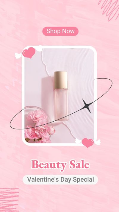 Brazil Valentine's Day Dia dos Namorados Skincare Beauty Cosmetics Sale Promo Ecommerce Story