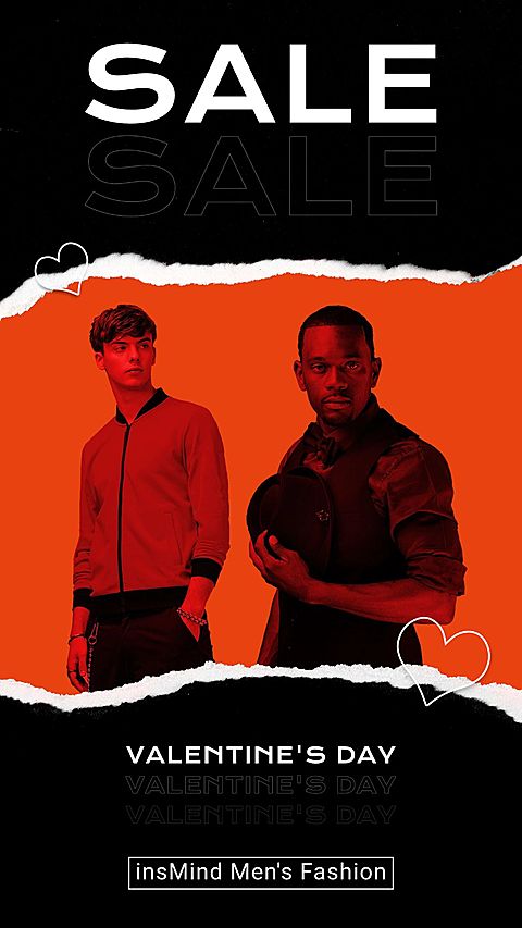 Paper Tear Brazil Valentine's Day Dia dos Namorados Men's Clothing Fashion Sale Promo Ecommerce Story