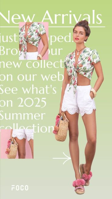 Fresh Style Women's Clothing Fashion Product Details Display Ecommerce Story预览效果