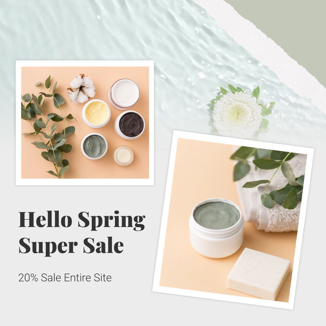 Black Friday Super Sale Skincare Products Display Template Promotion Fashion Simple Style Poster Ecommerce Product