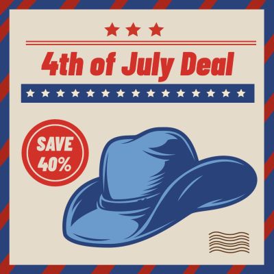 Independence Day Fourth Of July Hat Fashion Discount Sale Promo Ecommerce Product Image