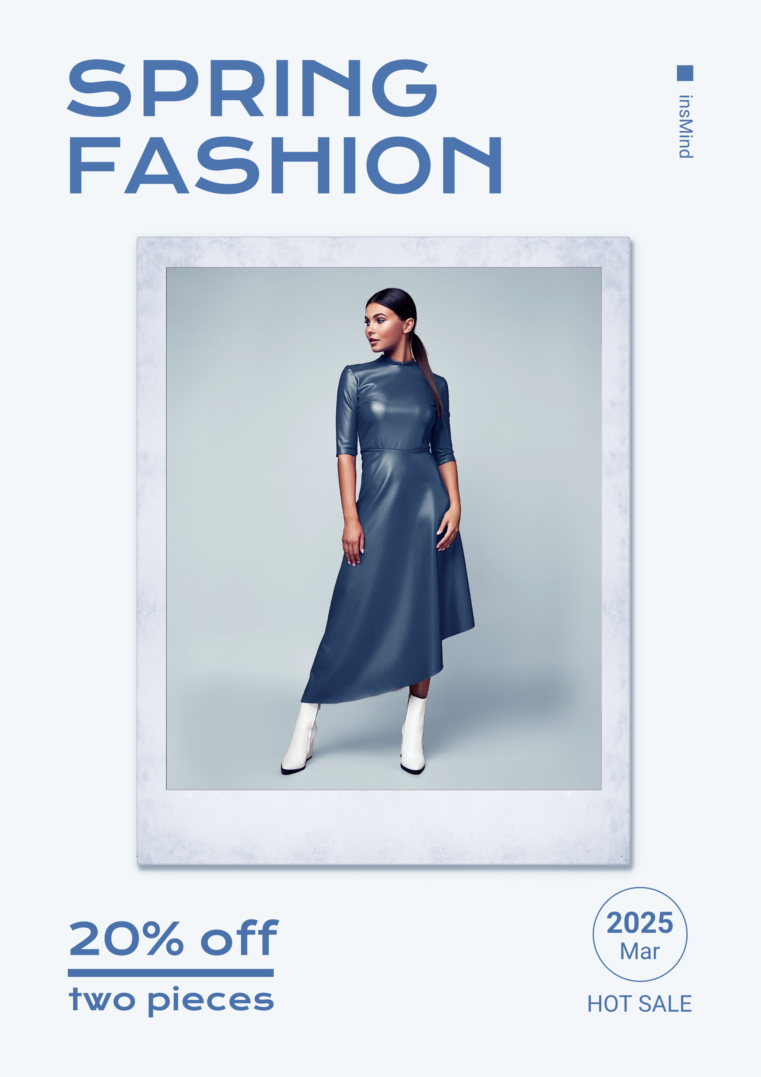Women's Dress Fashion Wear Discount Sale Promo Advertising Poster