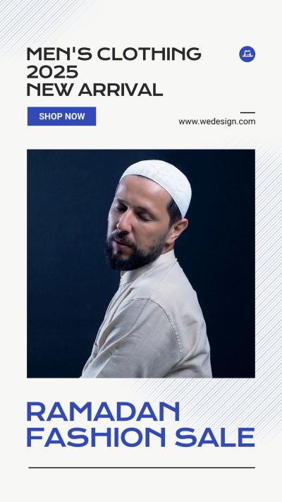 Line Element Eid Idul Ramadan Men's Fashion Sale Promotion Ecommerce Story