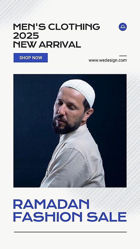 Line Element Eid Idul Ramadan Men's Fashion Sale Promotion Ecommerce Story