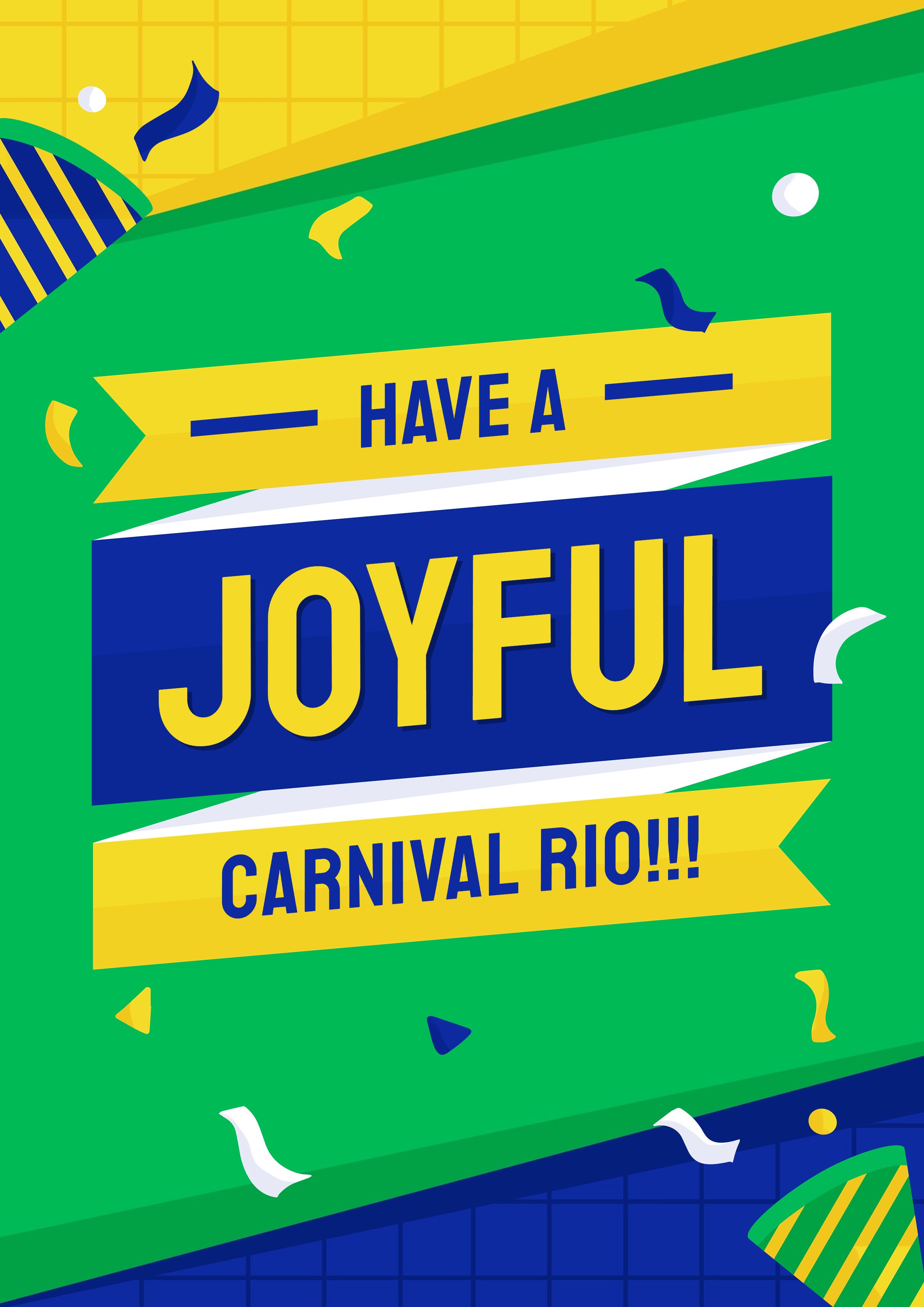 Simple Silk Ribbon Frame Brazil Independence Day Celebration Poster
