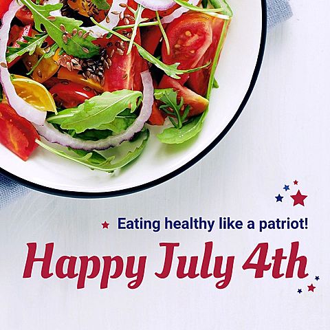 Independence Day Fourth Of July Salad Healthy Food Promotion Ecommerce Product Image