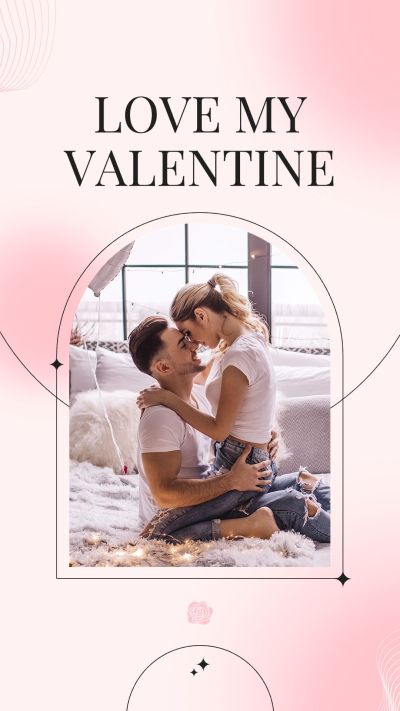 Fresh Dia dos namorados Arch Frame Couple Dates Moment Instagram Story