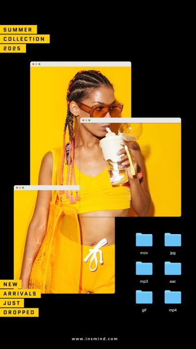 Women's Cool Street Fashion Multiple Pictures New Product Arrival Computer Website Interface Simulation Ecommerce Story