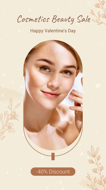 Brazil Valentine's Day Dia dos Namorados Beauty Cosmetics Discount Sale Promo Ecommerce Story预览效果