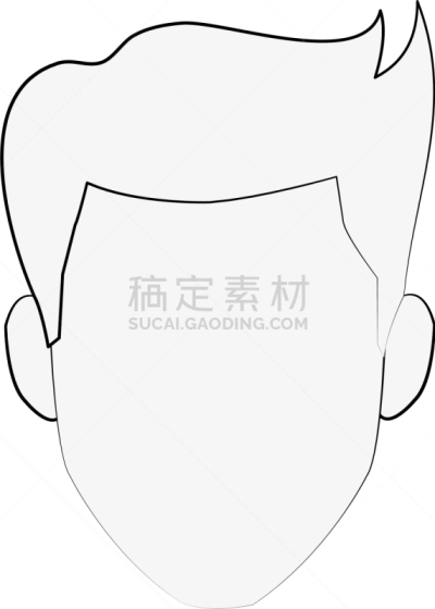 男人,卡通,头像,商务,人,肖像,图像,矢量,违约,剪影