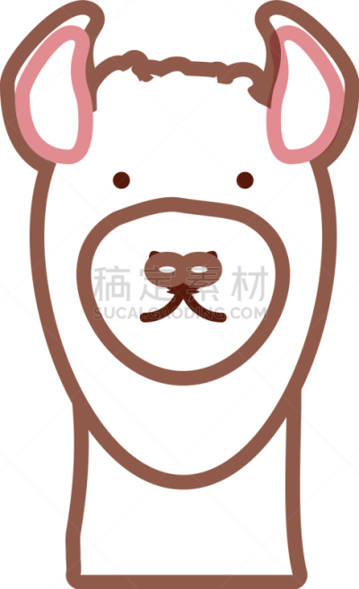 美洲驼羊,白色,黑色,条纹,巨大的,危险,自然,野生动物,图像,矢量