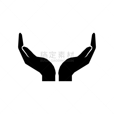 标志,天堂,人,白色,捧着,图像,矢量,分离着色,叉腰,关爱