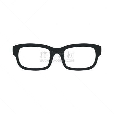 眼镜,计算机图标,矢量,平坦的,背景分离,塑胶,边框,视力,从容态度,复古风格