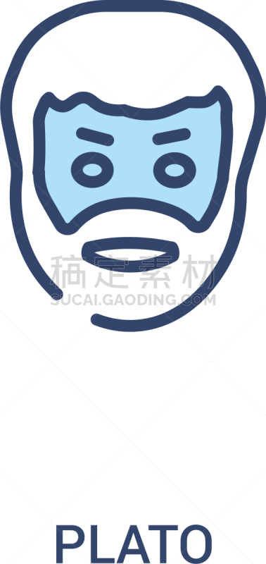 柏拉图,两个物体,线条,概念,极简构图,计算机图标,轮廓,白色,男人,收集