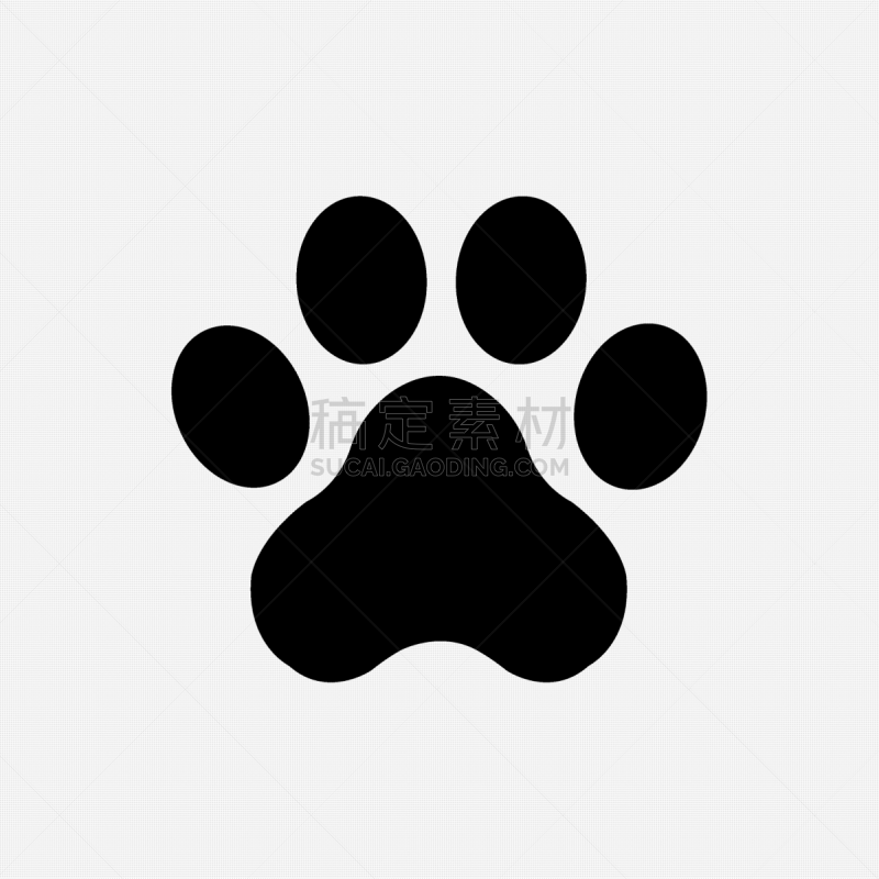 狗,动物,矢量,脚印,绘画插图,极简构图,平坦的,计算机图标,黑色,分离着色