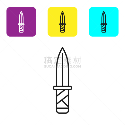 分离着色,黑色,线条,刀,白色,计算机图标,不锈钢
