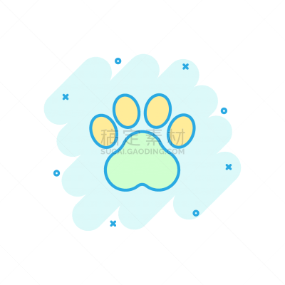 爪印,猫,狗,漫画,计算机图标,分离着色,轮廓,宠物,脚印