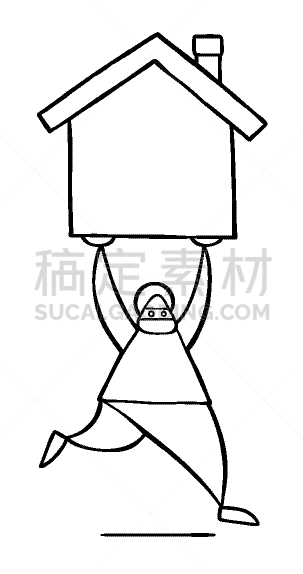 盗贼,男人,面具,似人脸,卡通,夜贼,跑