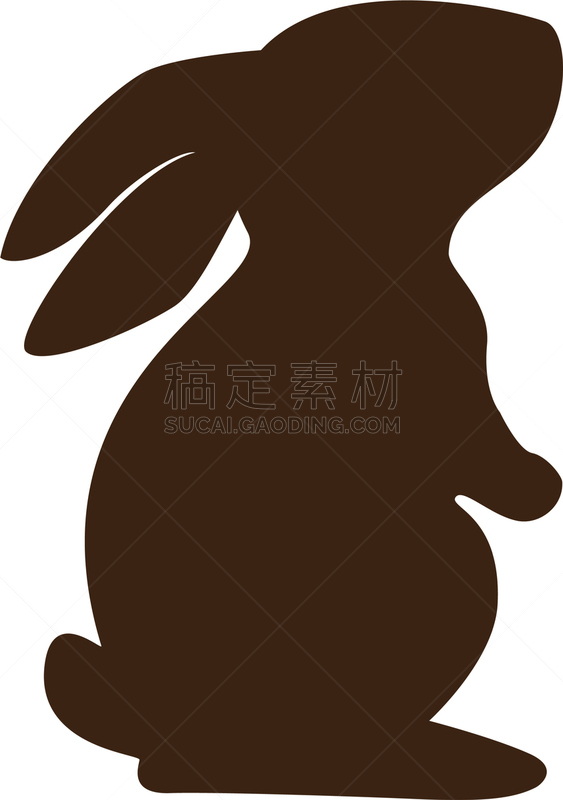 可爱的,性格,兔子,婴儿,春天,愉悦,传统,幸福,剪影,庆祝