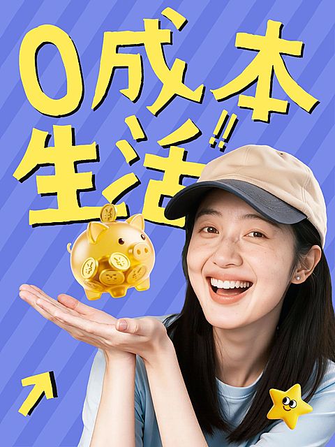 知识付费0成本生活小妙招科普攻略分享人像小红书封面