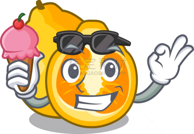 吉祥物,牙买加丑橘,冰淇淋,果盘,饮料,酸,可爱的,篮子,多样,食品