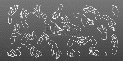 绘画插图,信息图表,矢量,手,做手势,平坦的,计划书,女性,蜘蛛网