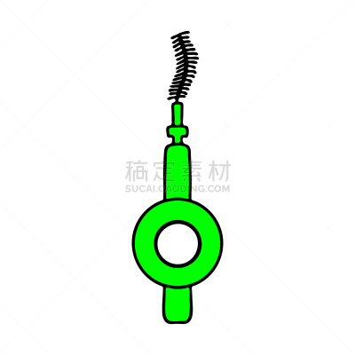 个性,牙间隙牙刷,乱画,绘画插图,商品,浴室,白色背景,矢量,轮廓,计算机图标