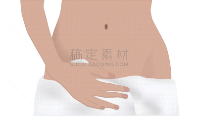 臀,用毛巾包裹,公亩,女性,成年的,人类的生殖器官,输尿管,月经