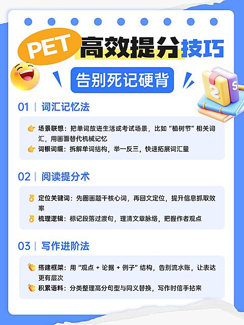 教育培训K12教育PET课程介绍小红书配图