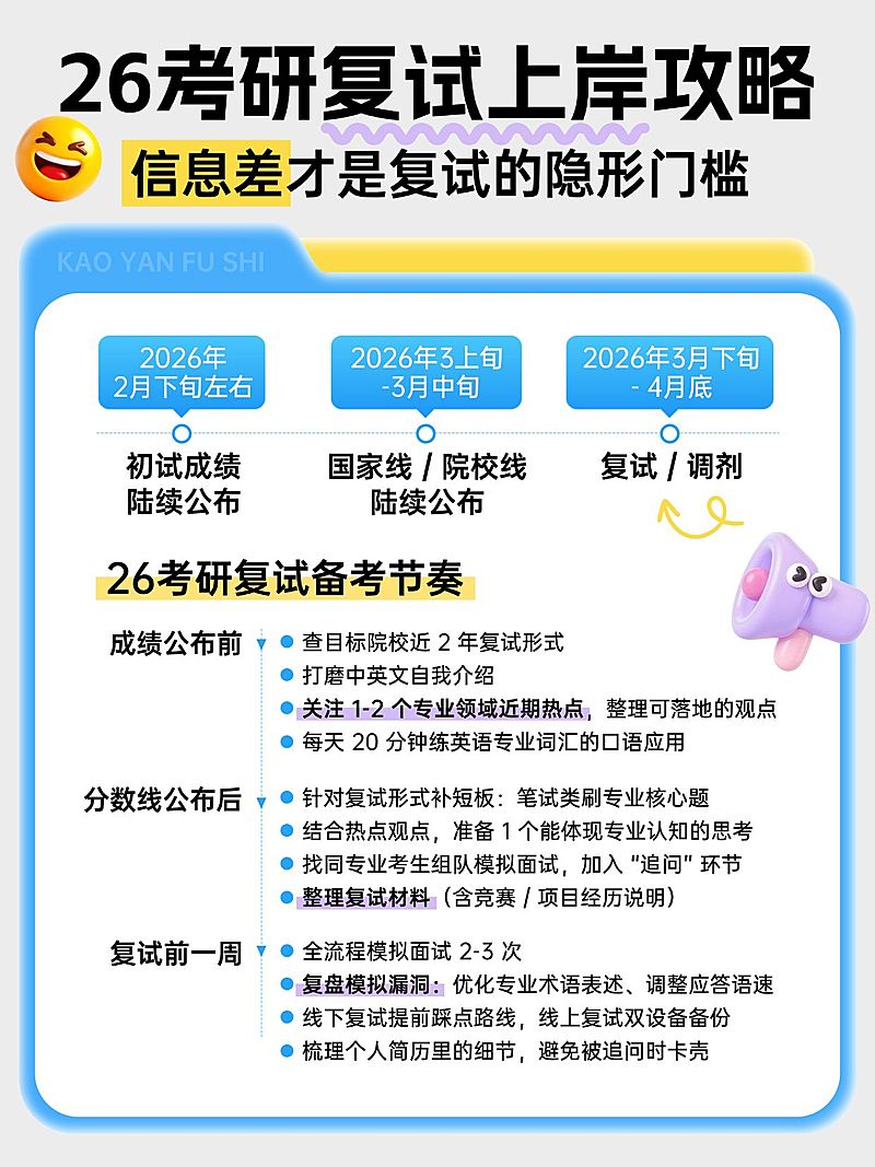 教育培训学历教育考研复试攻略指南分享小红书配图