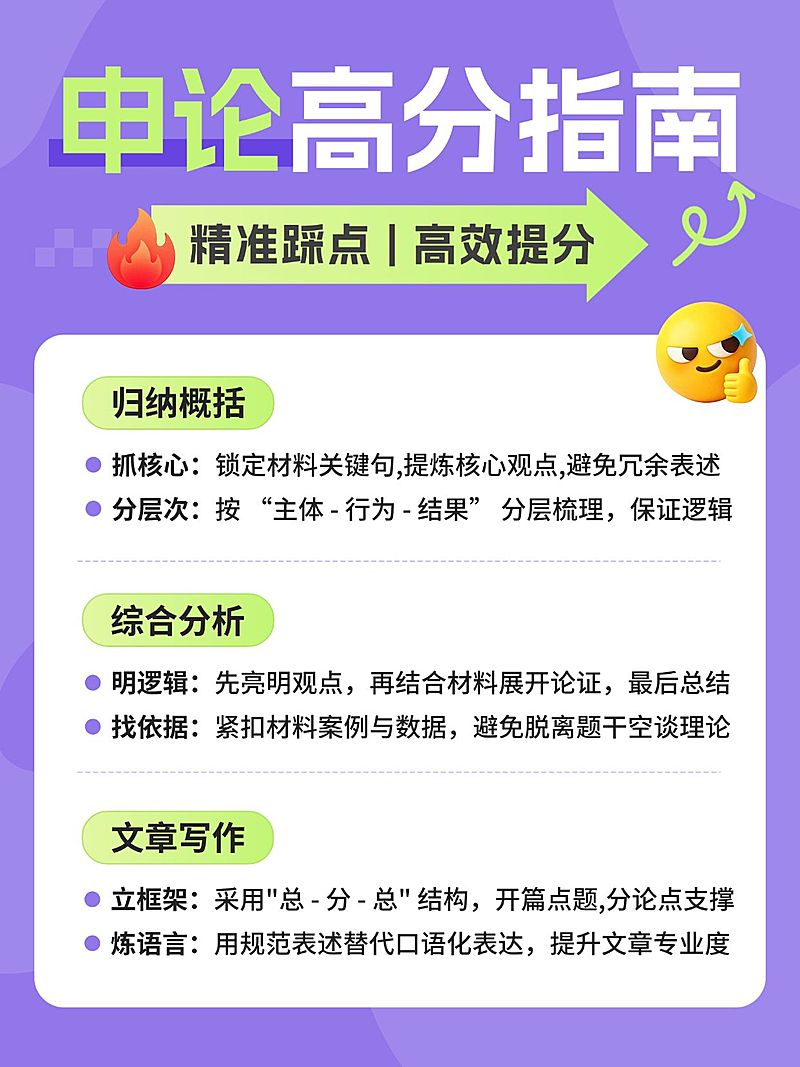 教育培训职业教育申论解题技巧分享小红书配图