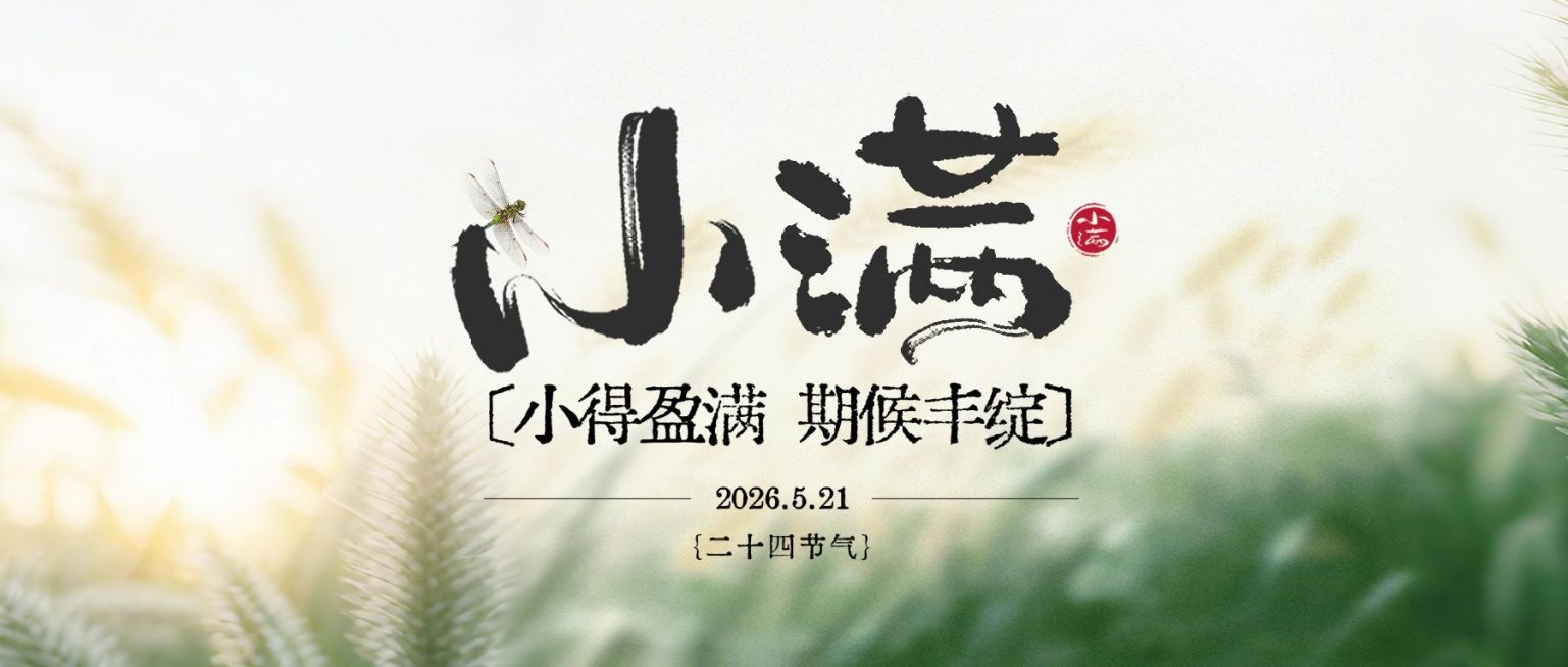 小满节气祝福通用清新感公众号首图预览效果