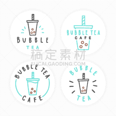 证章,珍珠奶茶,白色,分离着色,可爱的,饮料,亚洲,文字,杯,布置