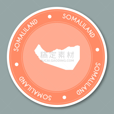 标签,平坦的,索马里兰,贺卡,边框,边界,现代,证章,绘画插图,圆形