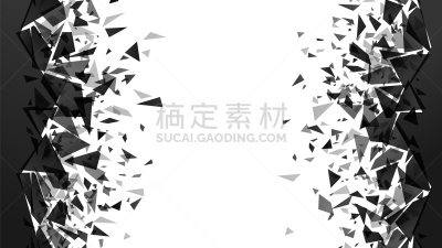 坏掉的,围墙,背景,三角形,矢量,抽象,黑色