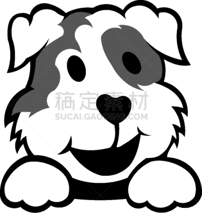 狗,动物头,可爱的,图像,巴哥犬,商店,动物,矢量,收集,剪影