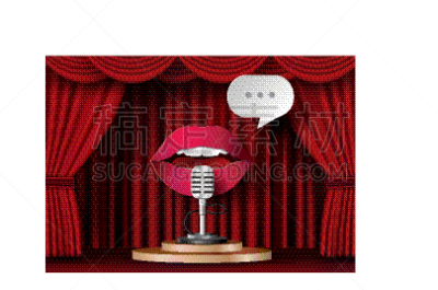 嘴唇,麦克风,公亩,红色,窗帘,概念,百叶帘,太空,图像,演讲
