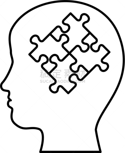人,侧面像,附着的,谜题游戏,商务,部分,休闲,思考,联系
