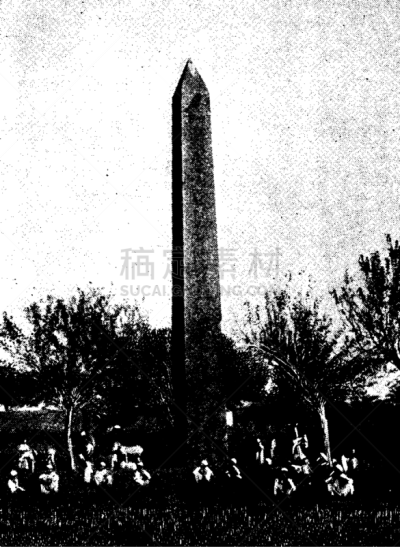 方尖石塔,雕刻图像,古典希腊,白色,红色,图像,切片食物,埃及,矢量,复古