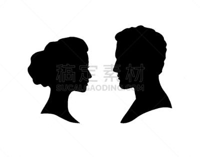 浪漫,异性恋,女人,人的脸部,男人,面对面,侧面像,蜜月,贺卡,热情