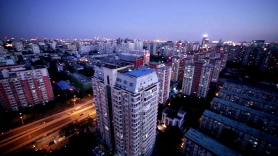 北京夜景鸟瞰
