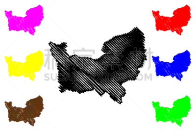 诺曼底,国内著名景点,法国,草图,办公室,剪影