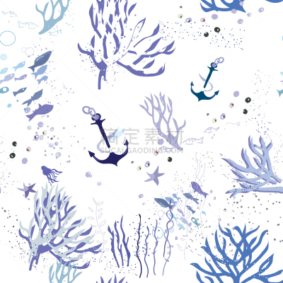 式样,插画,海洋生命,可爱的,纺织品,野生动物,壁纸,海星,船,自然美