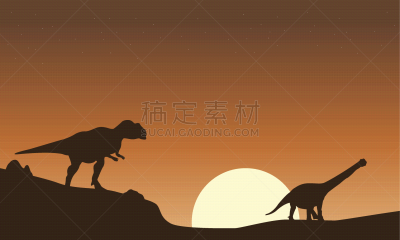 阿根廷龙,远古的,白垩系,古生物学,图像,已灭绝生物,原始主义,史前时代,剪影,进攻