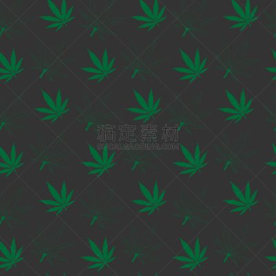 叶子,四方连续纹样,黑色,绿色,轮廓,灰色背景,健康保健,药,纺织品