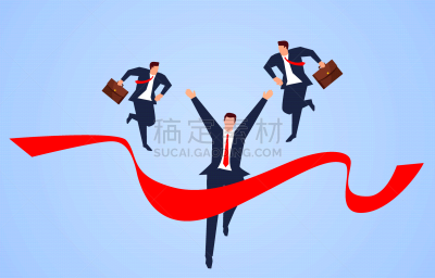 男商人,成一排,敏捷,数字1,前进的道路,张开手臂,领导能力,马拉松赛跑,横幅
