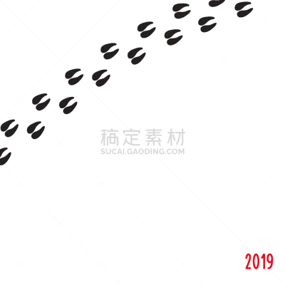 新年前夕,蹄,痕迹,圣伯纳犬,猪,脚印,健康保健,贺卡,历书,春节