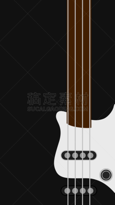 低音吉他,黑色,背景,矢量,平坦的